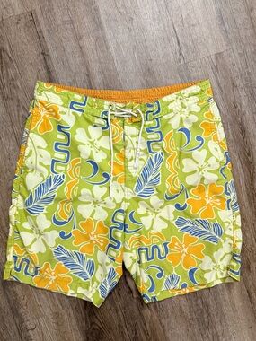 Reyn Spooner • Fiji Pareau Hawaiian Print Swim Trunks